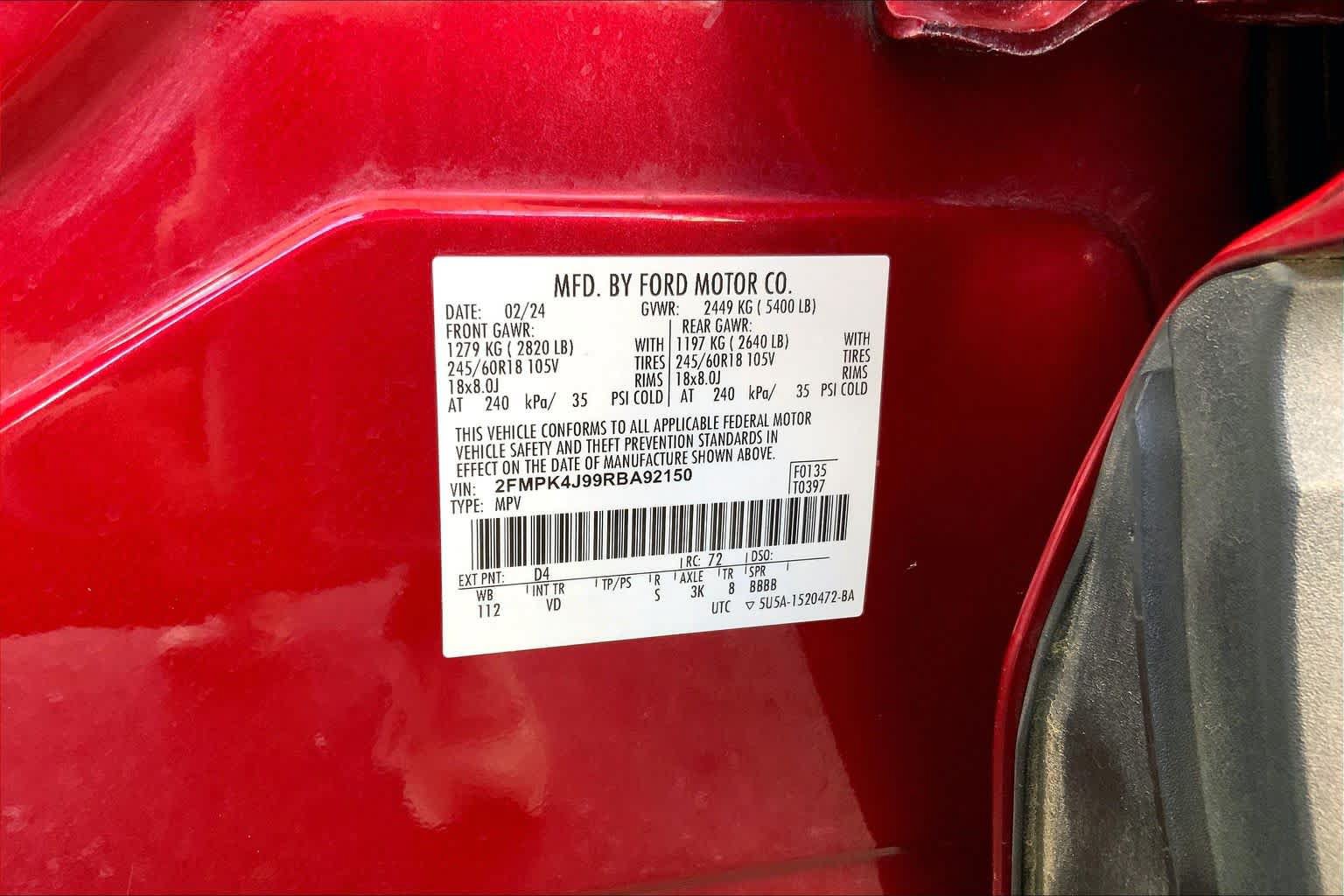 Used 2024 Ford Edge SEL AWD/4WD image 34
