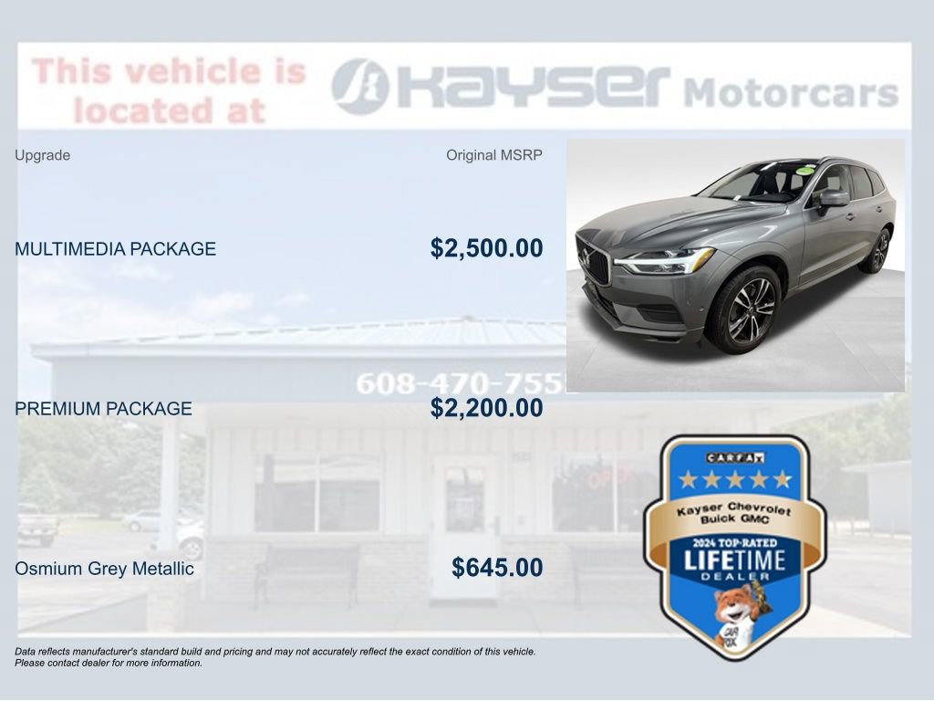 Used 2019 Volvo XC60 T6 Momentum w/ Multimedia Package AWD/4WD image 8
