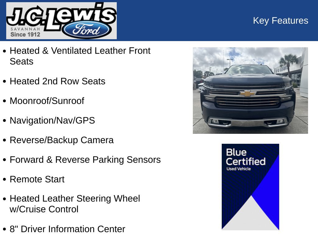 Used 2019 Chevrolet Silverado 1500 High Country w/ High Country Premium Package AWD/4WD image 11
