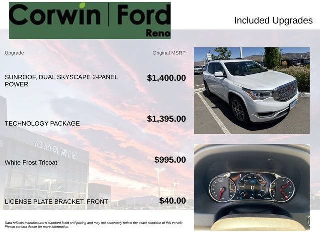 Used 2017 GMC Acadia Denali w/ Technology Package AWD/4WD image 3