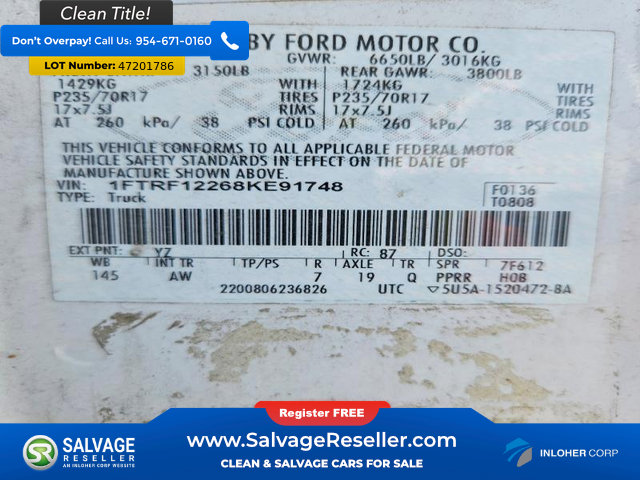 Used 2008 Ford F150 2WD Regular Cab image 16