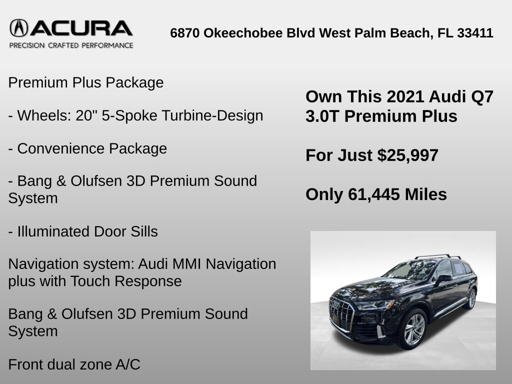Used 2021 Audi Q7 3.0T Premium Plus w/ Premium Plus Package AWD/4WD image 12