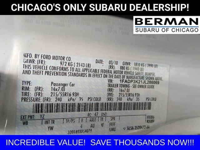 Used 2018 Ford Focus SE image 19