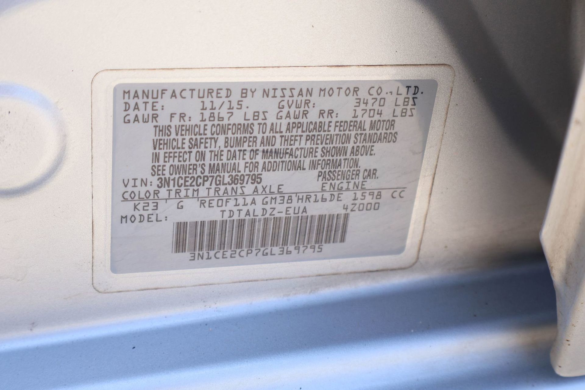 Used 2016 Nissan Versa Note SV FWD image 21