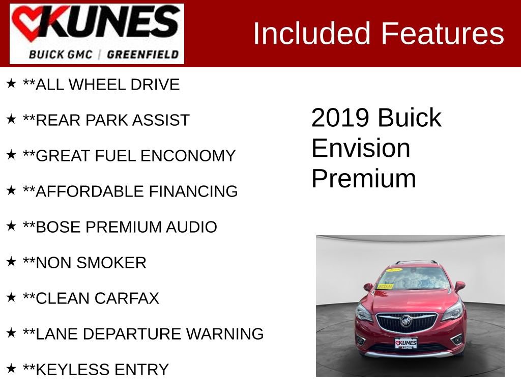 Used 2019 Buick Envision Premium AWD/4WD image 3