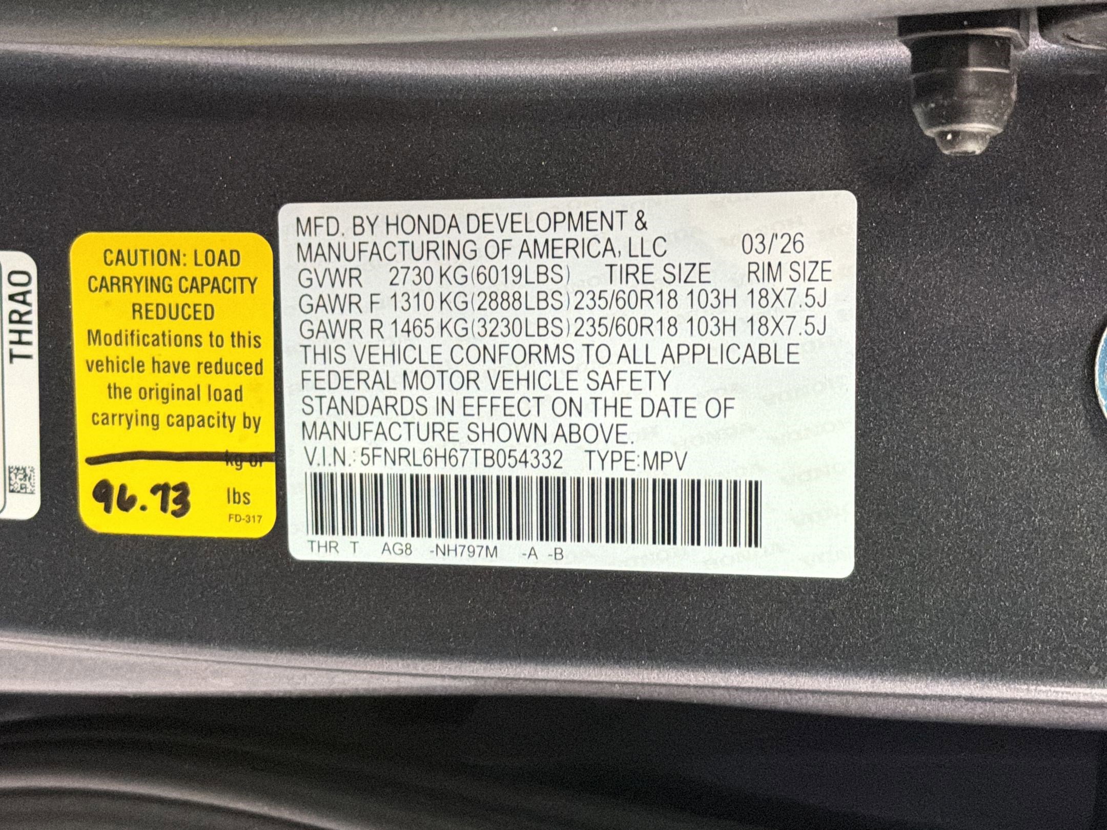 New 2026 Honda Odyssey EX-L image 21