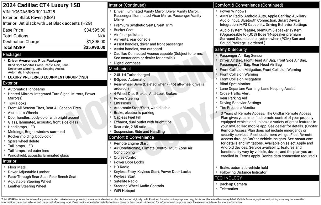 Used 2024 Cadillac CT4 Luxury image 44