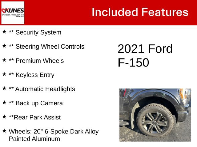 Used 2021 Ford F150 XLT w/ Equipment Group 302A High AWD/4WD image 4