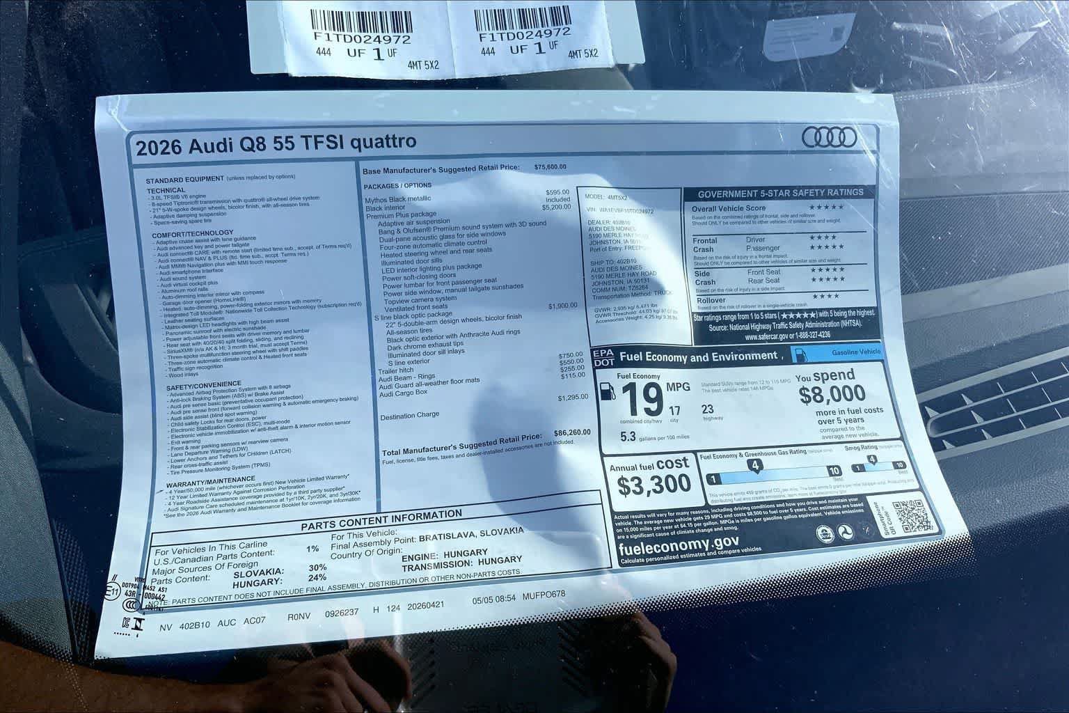 New 2026 Audi Q8 Premium Plus AWD/4WD image 22
