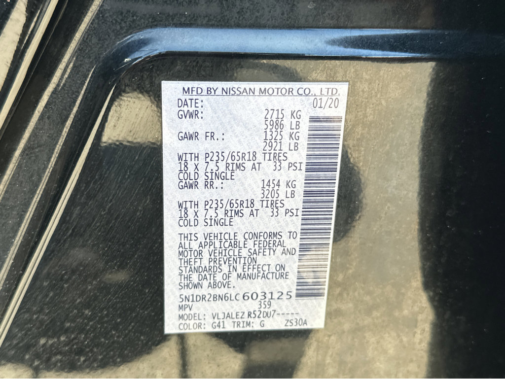 Used 2020 Nissan Pathfinder SV image 43