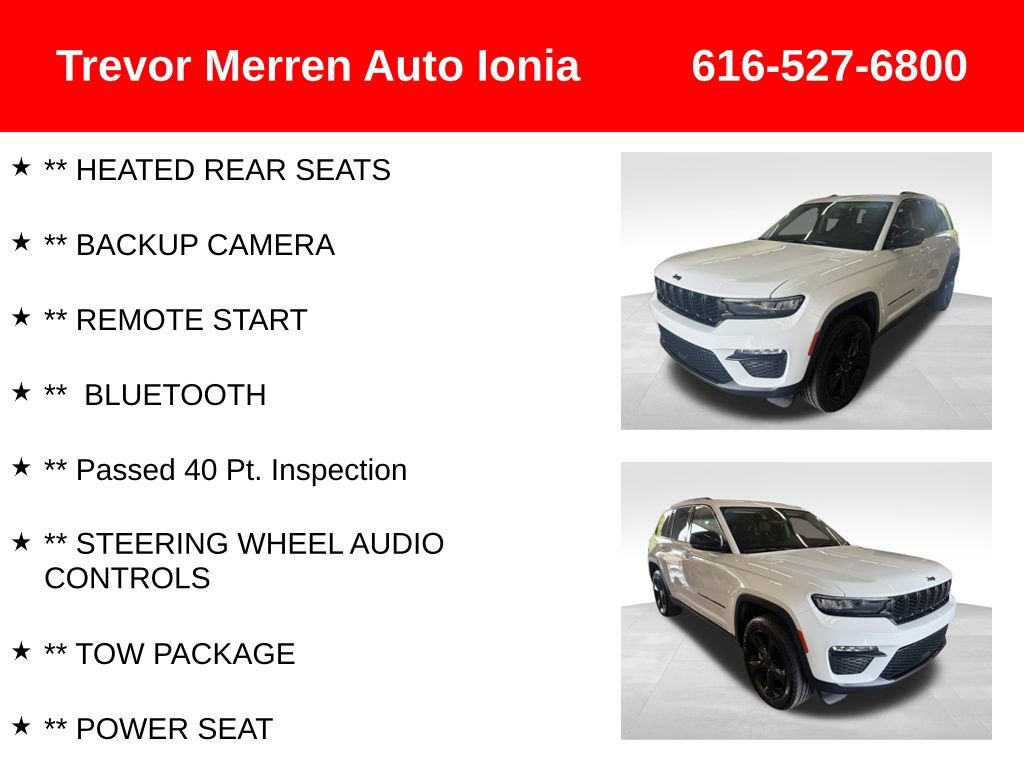 Used 2024 Jeep Grand Cherokee Limited w/ Black Appearance Package AWD/4WD image 14