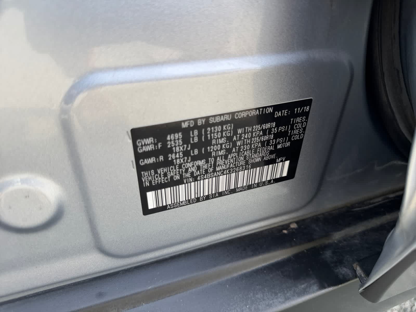 Used 2019 Subaru Outback 2.5i Limited AWD/4WD image 16