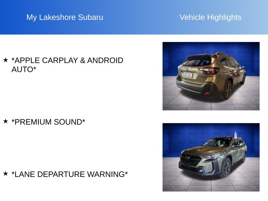 Certified 2025 Subaru Outback Onyx Edition AWD/4WD image 7