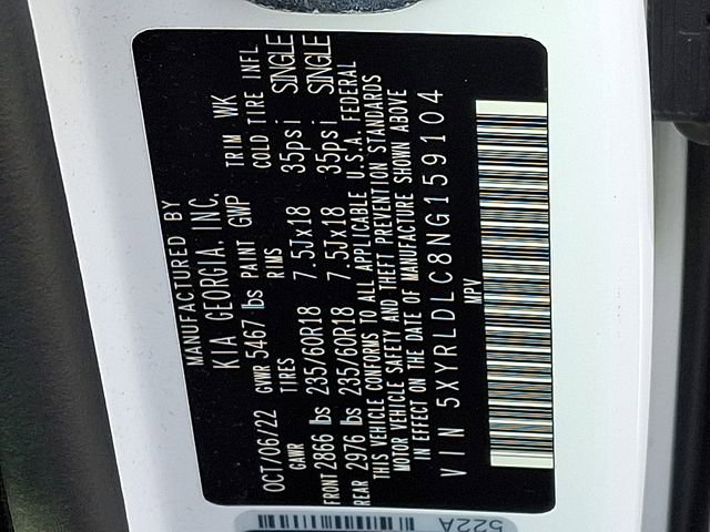 Certified 2022 Kia Sorento S image 28