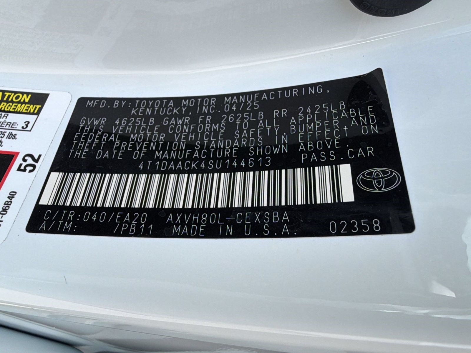 Used 2025 Toyota Camry SE w/ Multimedia Upgrade Package FWD image 24