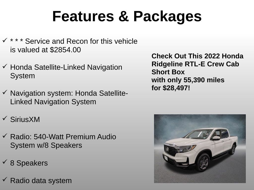 Certified 2022 Honda Ridgeline RTL-E image 8