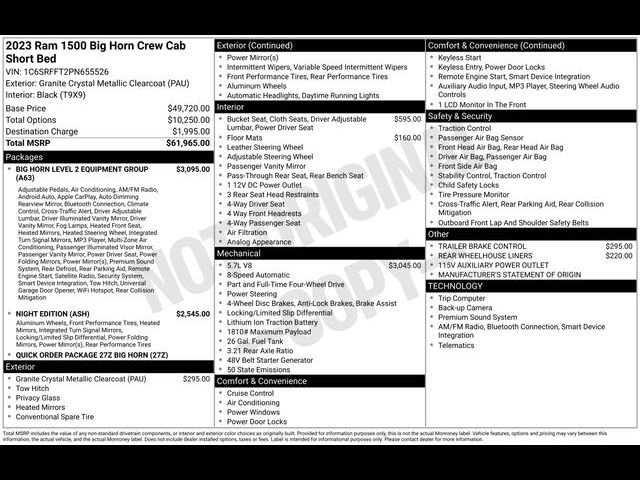 Used 2023 RAM 1500 Big Horn AWD/4WD image 7