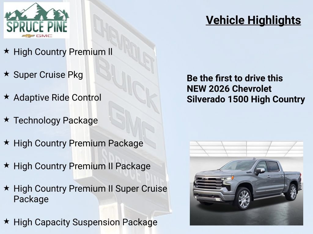 New 2026 Chevrolet Silverado 1500 High Country AWD/4WD image 5