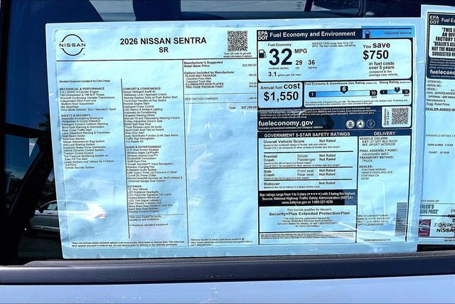 New 2026 Nissan Sentra SR image 14