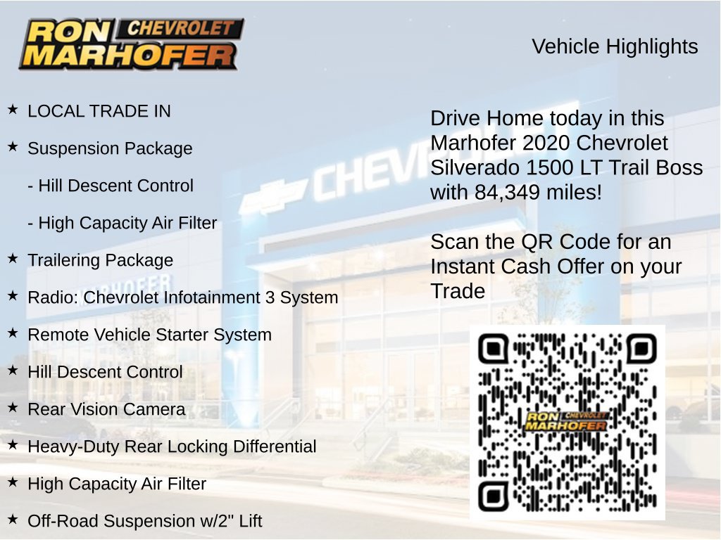 Used 2020 Chevrolet Silverado 1500 LT Trail Boss AWD/4WD image 14