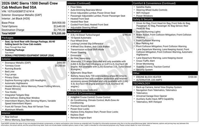 Used 2026 GMC Sierra 1500 Denali image 20