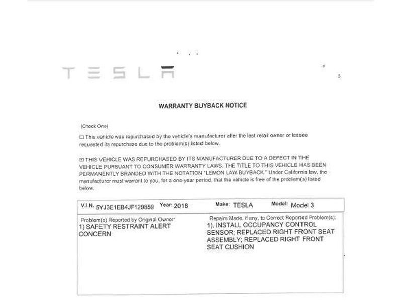 Used 2018 Tesla Model 3 Long Range AWD/4WD image 3