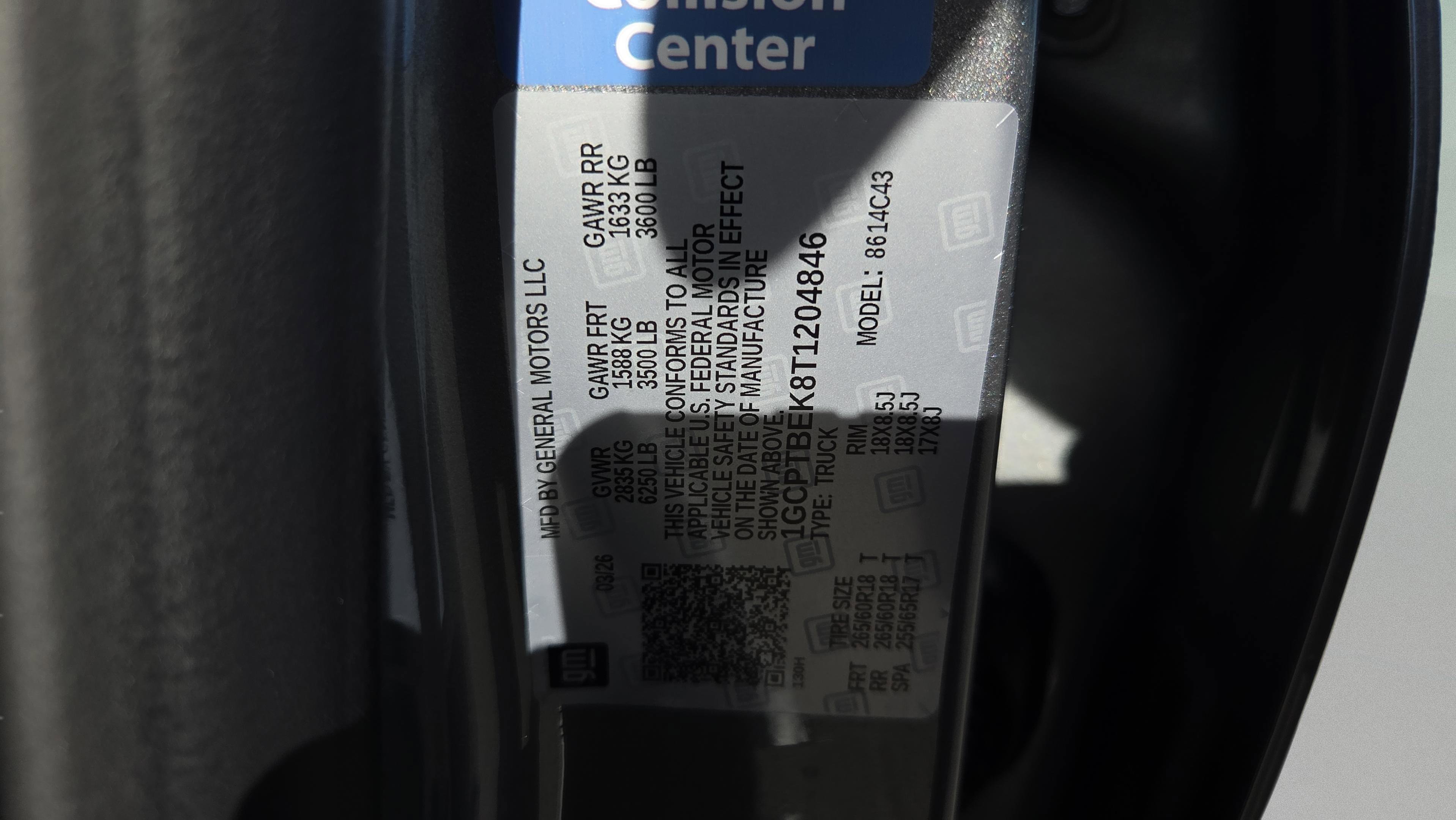 New 2026 Chevrolet Colorado W/T AWD/4WD image 16