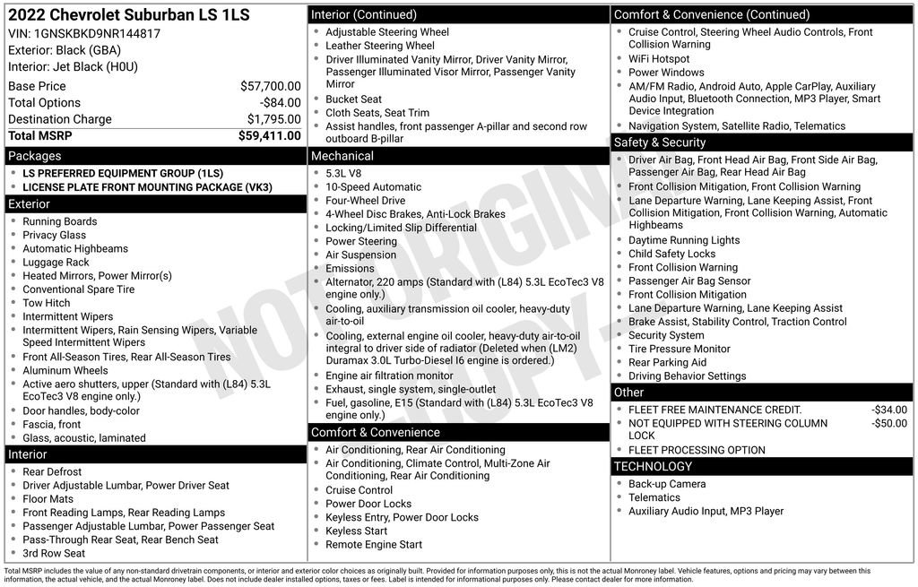 Used 2022 Chevrolet Suburban LS AWD/4WD image 40