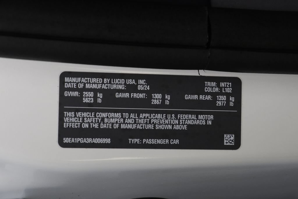 Used 2024 Lucid Air Pure RWD image 27