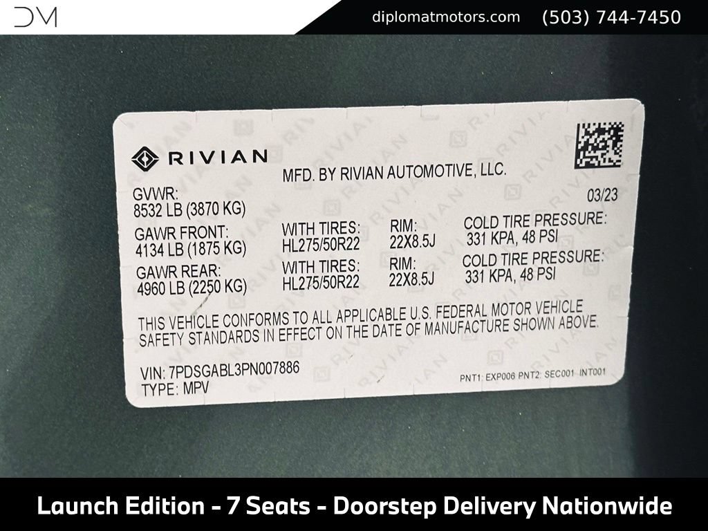 Used 2023 Rivian R1S Launch Edition AWD/4WD image 49