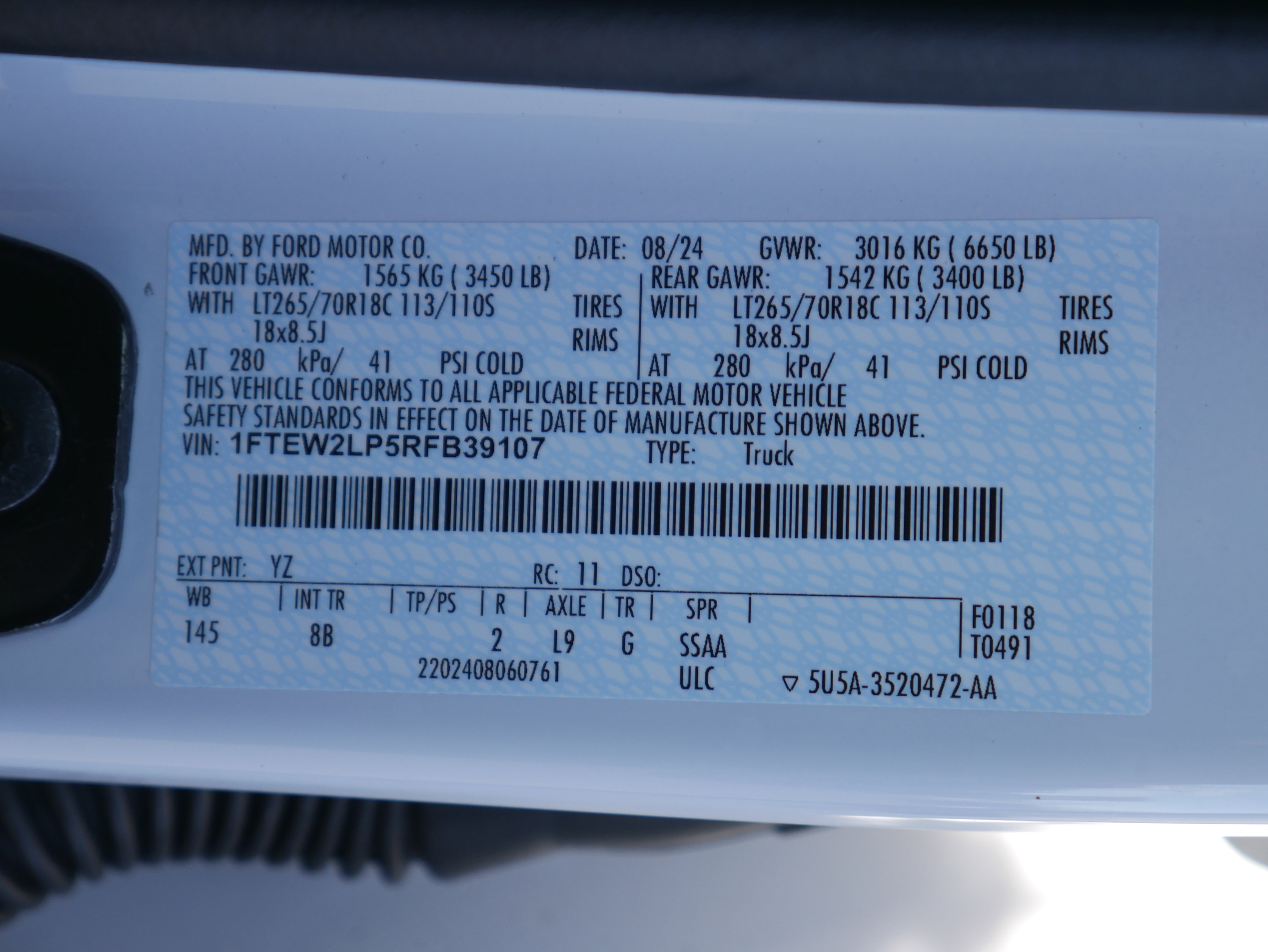 Used 2024 Ford F150 STX w/ Equipment Group 201A FX4 image 34