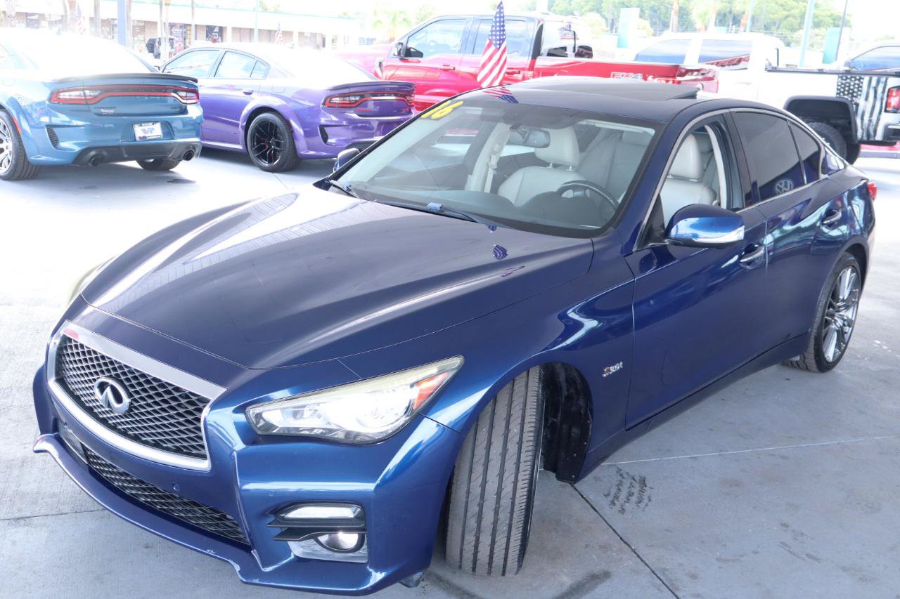 Used 2016 INFINITI Q50 Red Sport 400 RWD image 9