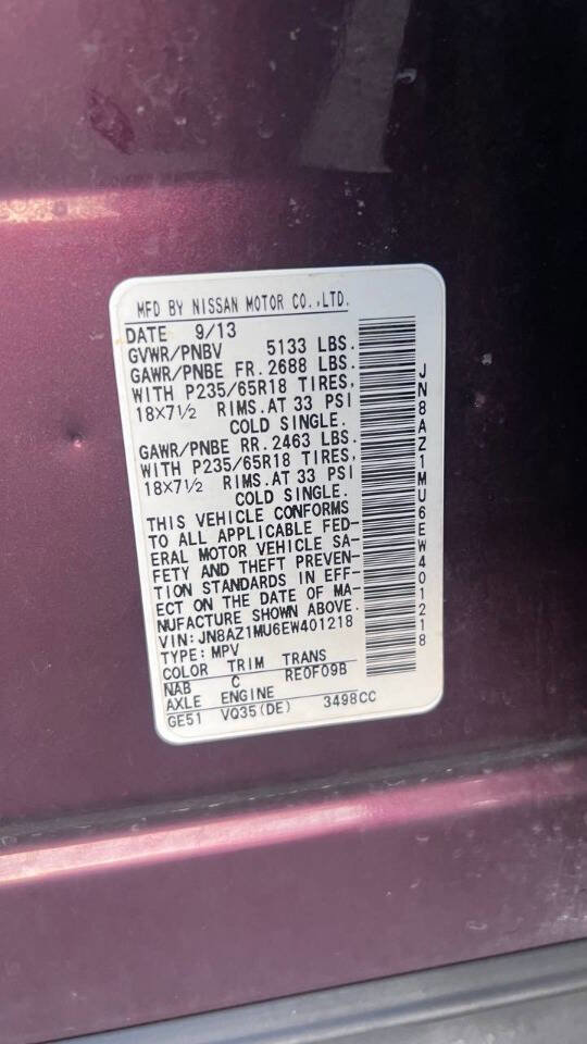 Used 2014 Nissan Murano S image 37