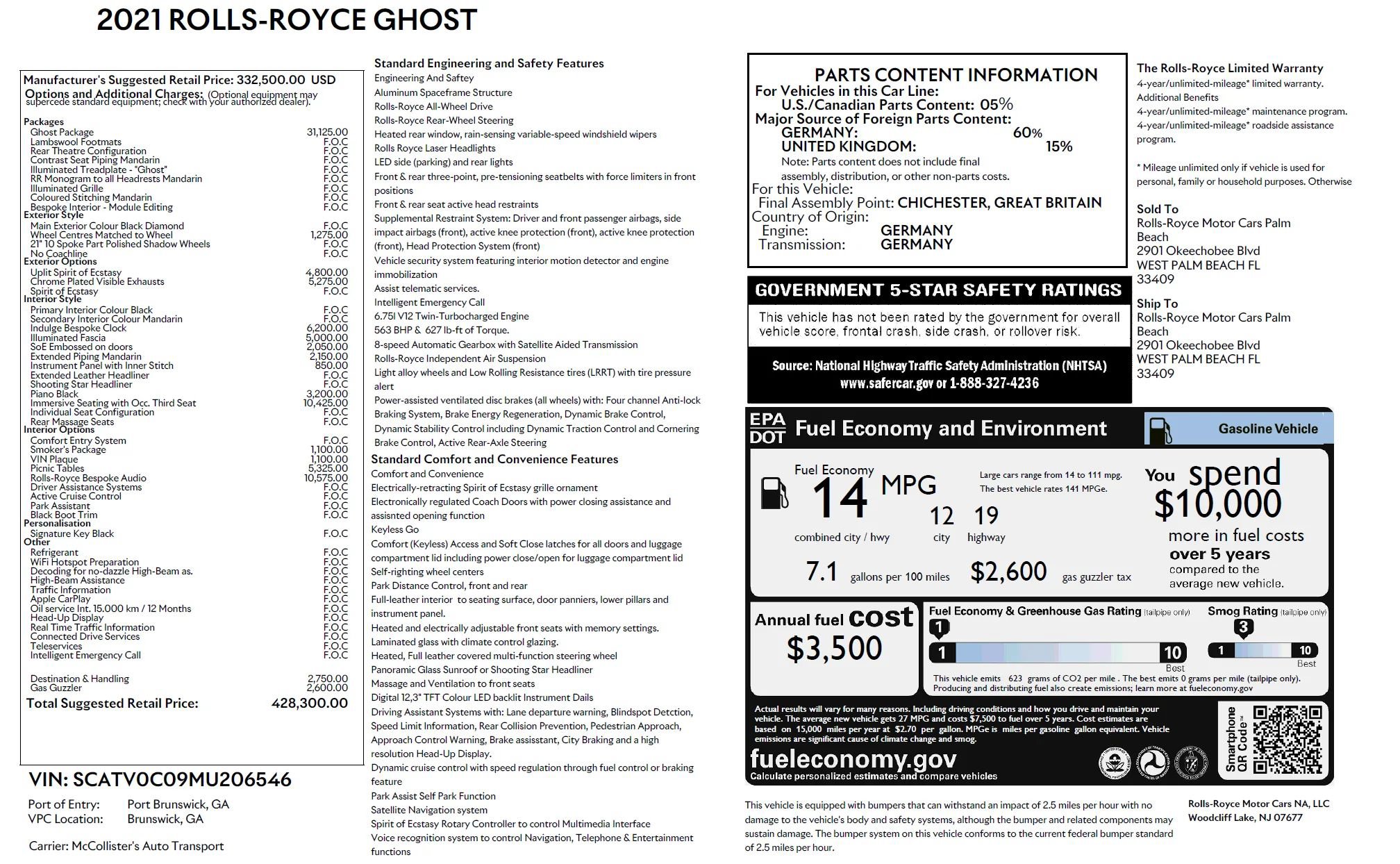 Used 2021 Rolls-Royce Ghost AWD/4WD image 8