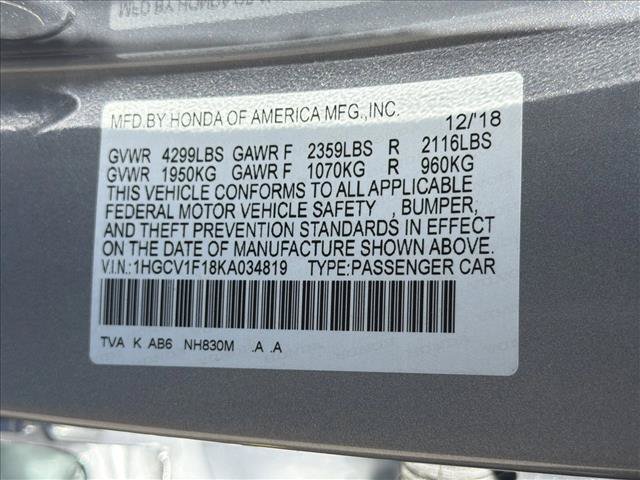 Used 2019 Honda Accord LX image 27