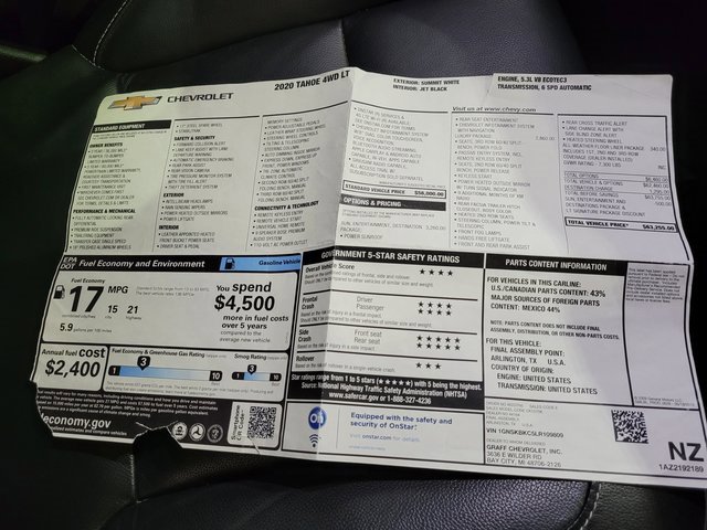 Used 2020 Chevrolet Tahoe LT image 79