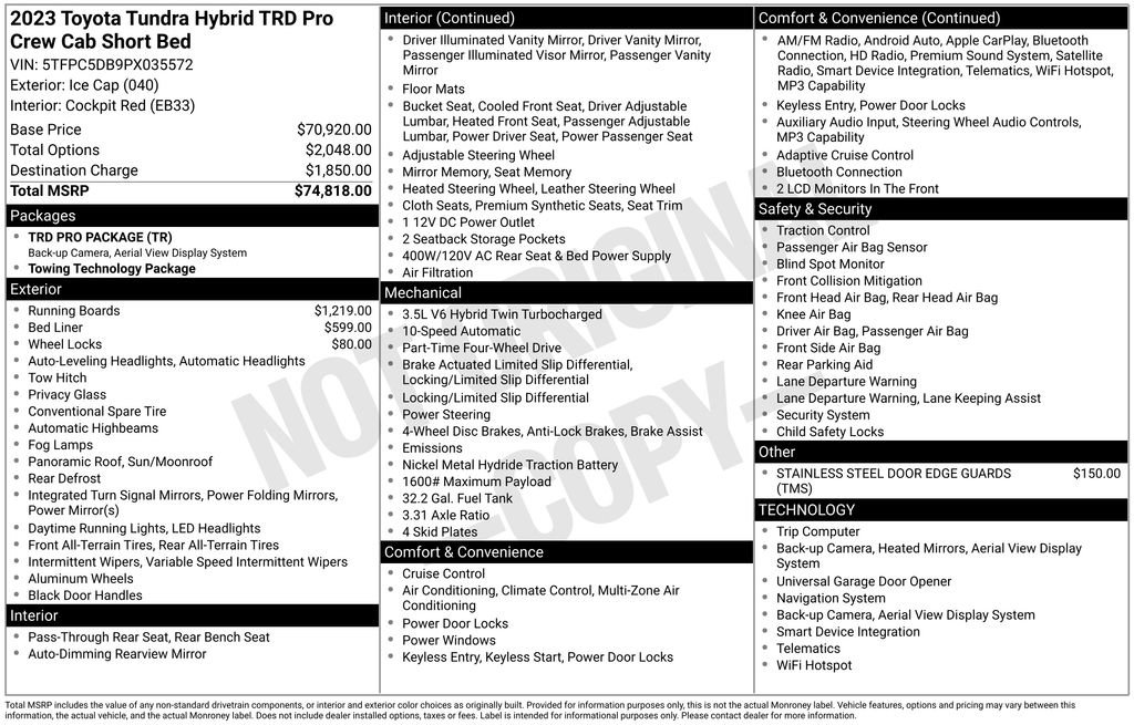 Used 2023 Toyota Tundra TRD Pro image 11