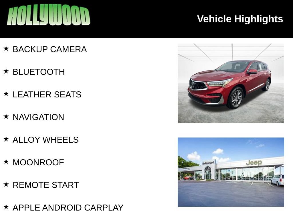Used 2020 Acura RDX w/ Technology Package FWD image 3