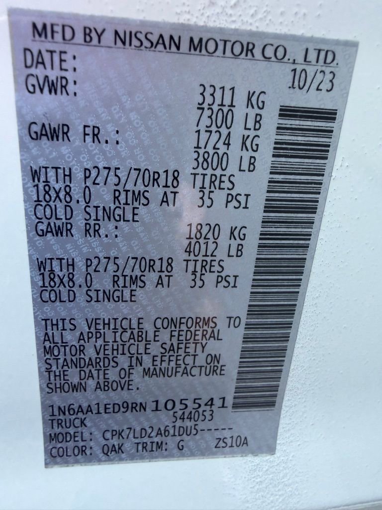 Certified 2024 Nissan Titan PRO-4X image 30