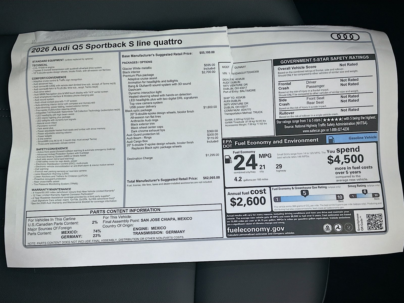 New 2026 Audi Q5 Premium Plus AWD/4WD image 48