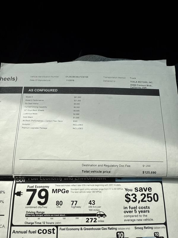 Used 2020 Tesla Model X Performance AWD/4WD image 46