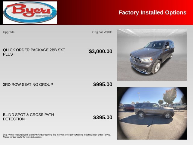 Used 2019 Dodge Durango SXT AWD/4WD image 10