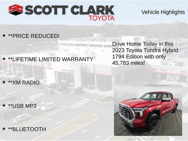 Used 2023 Toyota Tundra 1794 Edition w/ TRD Off-Road Package AWD/4WD image 12