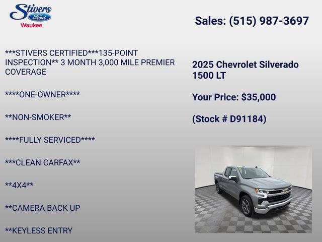 Used 2025 Chevrolet Silverado 1500 LT AWD/4WD image 22