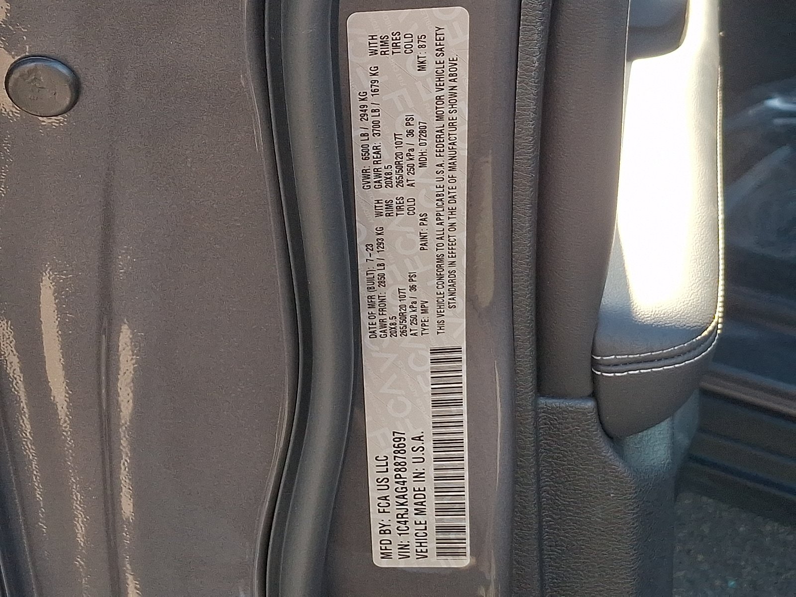 Certified 2023 Jeep Grand Cherokee L Altitude AWD/4WD image 28