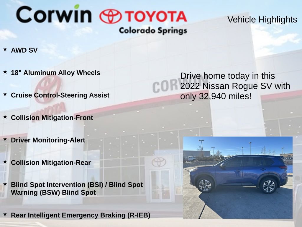 Used 2022 Nissan Rogue SV image 6