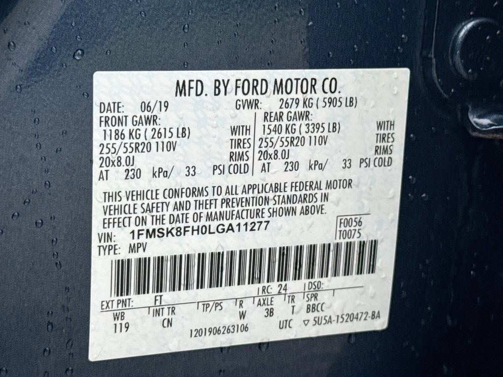 Used 2020 Ford Explorer Limited w/ Class III Trailer Tow Package AWD/4WD image 34