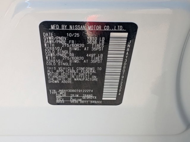 New 2026 Nissan Armada PRO-4X AWD/4WD image 35