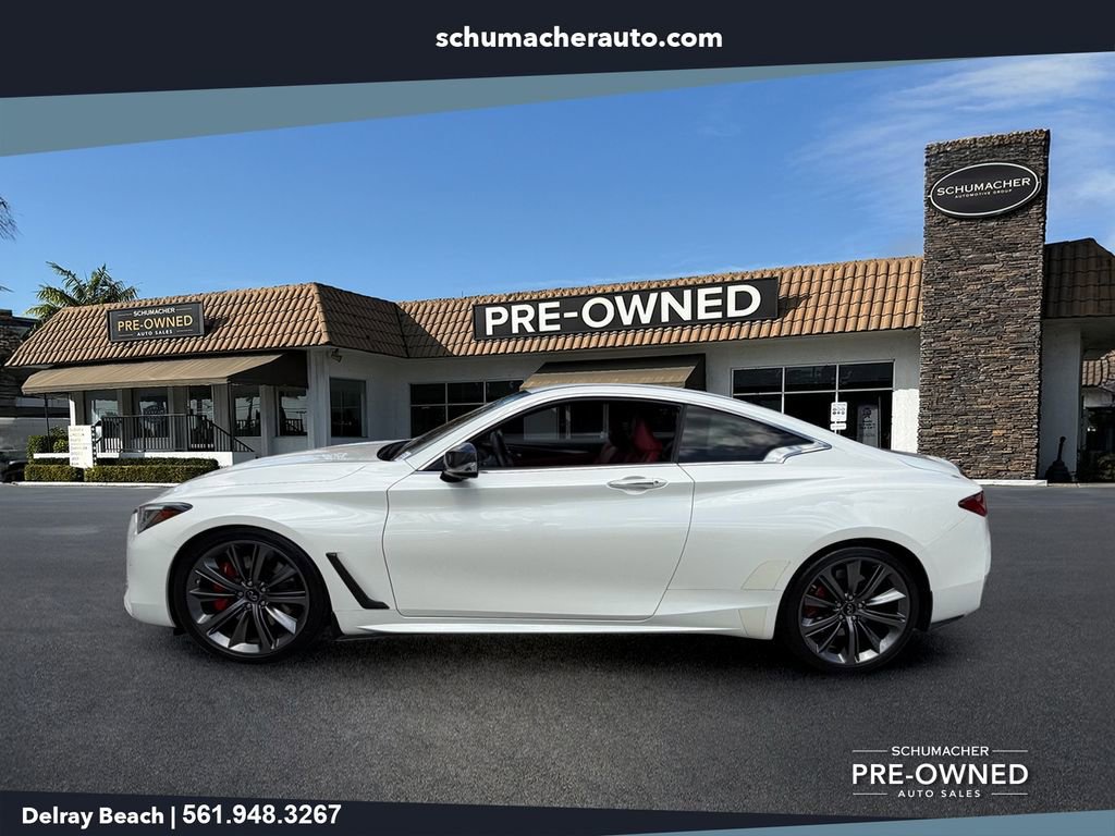 Used 2021 INFINITI Q60 Red Sport 400 w/ Carbon Fiber Package RWD image 4
