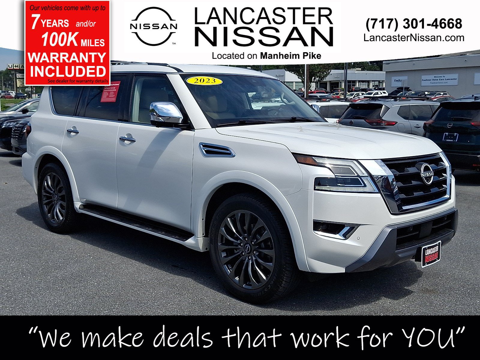 Certified 2023 Nissan Armada Platinum w/ Captain's Chairs Package